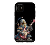Funny Armored Guitarist with Guitar for Knight Lovers Case for iPhone 11