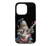 Funny Armored Guitarist with Guitar for Knight Lovers Case for iPhone 13 Pro
