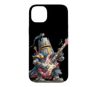 Funny Armored Guitarist with Guitar for Knight Lovers Case for iPhone 14 Plus