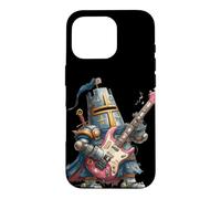 Funny Armored Guitarist with Guitar for Knight Lovers Case for iPhone 16 Pro