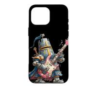 Funny Armored Guitarist with Guitar for Knight Lovers Case for iPhone 16 Pro Max
