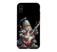 Funny Armored Guitarist with Guitar for Knight Lovers Case for iPhone XS Max