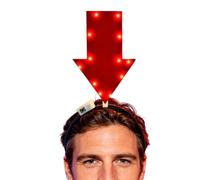 Funny Arrowhead Headband Lighted Headwear Photo Props | Creative Headband for Women Adults Festival Celebrations Holiday Gatherings Carnivals Single's Parties Cosplay Photography