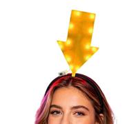 Funny Arrowhead Headband | Lighted Party Headwear | Creative Headband | for Women Men Festival Celebrations Holiday Gatherings Carnivals Single's Parties Cosplay Photography