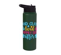 Funny Art Painter Artist Clay Lived Happily Drawing Artist Stainless Steel Insulated Water Bottle