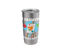 Funny Art Painter I Drawing People Happy Draftsman Stainless Steel Insulated Tumbler