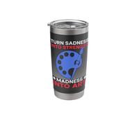 Funny Art Painter: Madness Becomes Art Draftsman Stainless Steel Insulated Tumbler