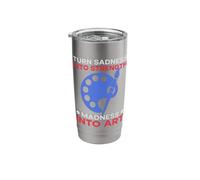 Funny Art Painter: Madness Becomes Art Draftsman Stainless Steel Insulated Tumbler
