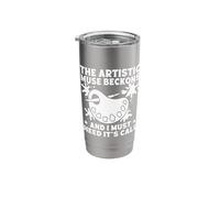 Funny Art Painter Muse Beckons Heed It's Call Drawing Artist Stainless Steel Insulated Tumbler