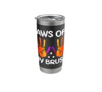 Funny Art Painter Paws Off My Brush Drawing Artist Stainless Steel Insulated Tumbler