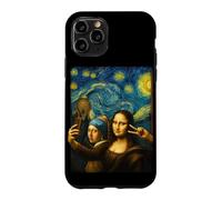 Funny Art Selfie Mona Lisa Girl Pearl Earring Scream Case for iPhone 11 Pro