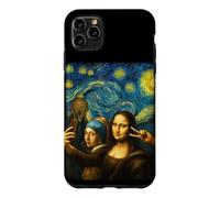 Funny Art Selfie Mona Lisa Girl Pearl Earring Scream Case for iPhone 11 Pro Max