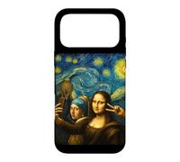 Funny Art Selfie Mona Lisa Girl Pearl Earring Scream Case for iPhone 17 Pro Max