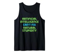 Funny Artificial Intelligence AI Sarcasm Design - Humor Tank Top