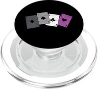 Funny Asexual Flag Playing Cards Ace Queer LGBTQIA Asexual PopSockets PopGrip for MagSafe