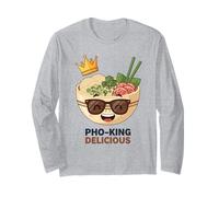 Funny Asian Cuisine Miso Ramen His Pho-King Delicious Long Sleeve T-Shirt