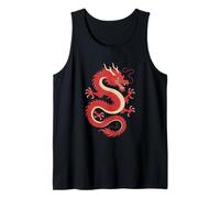 Funny Asian Dragon Mythical Beast Scales Tank Top