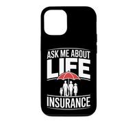 Funny Ask Me About Life Insurance Saying Agent Case for iPhone 12/12 Pro