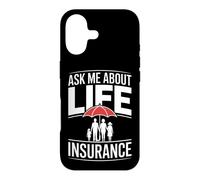 Funny Ask Me About Life Insurance Saying Agent Case for iPhone 17
