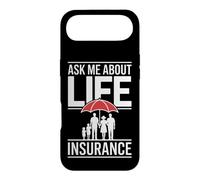 Funny Ask Me About Life Insurance Saying Agent Case for iPhone Air