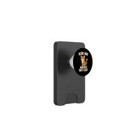 Funny Ask Me About My Cat Humor Design PopSockets PopWallet for MagSafe