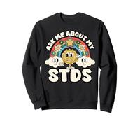 Funny Ask Me About My Stds Inappropriate Adult Humor Pun Sweatshirt