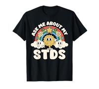 Funny Ask Me About My Stds Inappropriate Adult Humor Pun T-Shirt