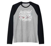 Funny Assistant Director of Nursing Cute Nurse Medical Love Raglan Baseball Tee