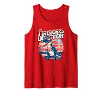 Funny Assistant Fireworks Director T-Rex Safety Technician Tank Top