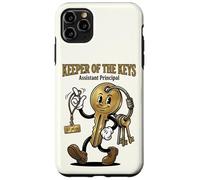 Funny Assistant Principal Keeper of the Keys Cartoon AP W ase for iPhone 11 Pro Max