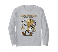 Funny Assistant Principal Keeper of the Keys Cartoon AP Week Long Sleeve T-Shirt