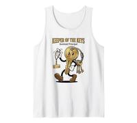 Funny Assistant Principal Keeper of the Keys Cartoon AP Week Tank Top