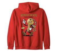 Funny Assistant Principal Keeper of the Keys Cartoon AP Week Zip Hoodie