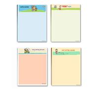 Funny Assorted Golf Notepads - 4 Assorted Note Pads (Golf Set #2)