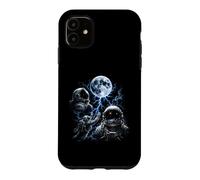 Funny Astronaut Cosmic Storm Howling Moon Meme Space Design Case for iPhone 11