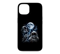 Funny Astronaut Cosmic Storm Howling Moon Meme Space Design Case for iPhone 13