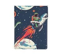 Funny Astronaut Cute Dinosaur Rocket Printed Laptop Sleeve Bag 13-Inch - Leather Laptop Sleeve Case Shockproof Protective Computer Cover Bag