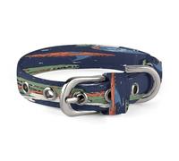 Funny Astronaut Dinosaur Rocket Cat Collar,Personalized Breakaway Kitten Collars with Breakaway Safety Release Buckle,Ultra Soft Elastic Adjustable Band Dog Collar for Small Medium Dog Cat