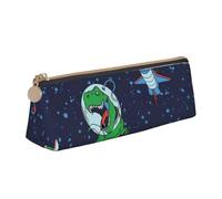 Funny Astronaut Dinosaur Rocket Print Convenience Pencil Case Pen Pouch School College Office Boys Girls Study Supplies