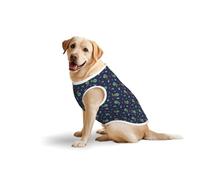 Funny Astronaut Dinosaur Rocketprint Medium Large Pets Vest Outdoor Play Home Lounging Sleeveless Tank Top T-Shirt