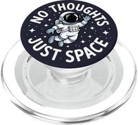 Funny Astronaut Galaxy Design - No Thoughts Just Space PopSockets PopGrip for MagSafe