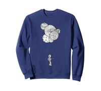 Funny Astronaut Holding Planet Balloons on Space Birthdays Sweatshirt