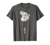 Funny Astronaut Holding Planet Balloons on Space Birthdays T-Shirt