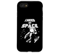 Funny Astronaut Introvert Quote Retro Galaxy Lover Case for iPhone SE (2020) / 7/8