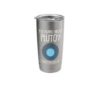 Funny Astronomy Joke Pluto Planet Science Nerd Humor Galaxy Stainless Steel Insulated Tumbler