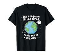 Funny Astronomy Pun Cute Earth Moon Science Teacher Graphic T-Shirt