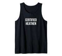 Funny Atheist - Certified Heathen Tank Top