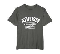 Funny Atheist T Atheism A Non Prophet Orginisation religious T-Shirt
