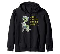 Funny Atlas Comet 31 Space Geek UFO Alien Astronomy 2025 Zip Hoodie