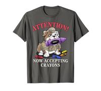 Funny Attention Now Accepting Crayons Jarhead Eater Grunt T-Shirt